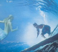 The Surfer and the Mermaid
